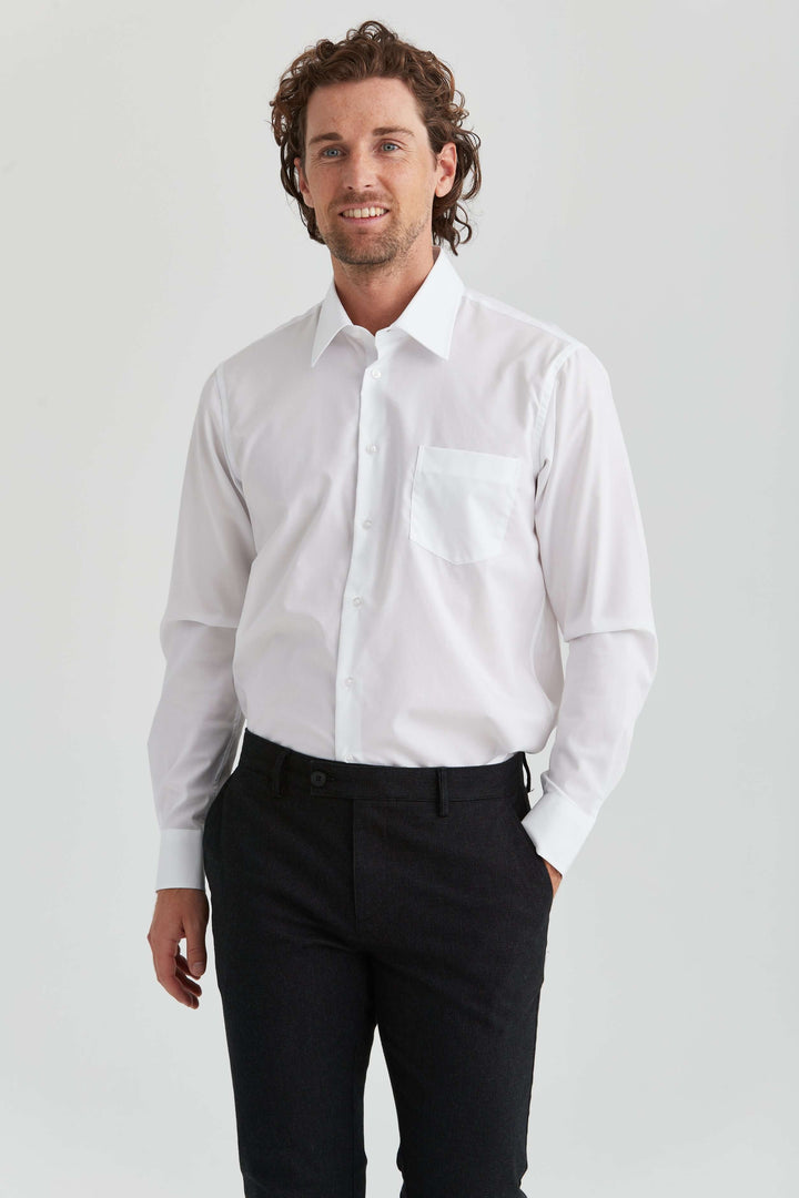 vit skjorta non-iron