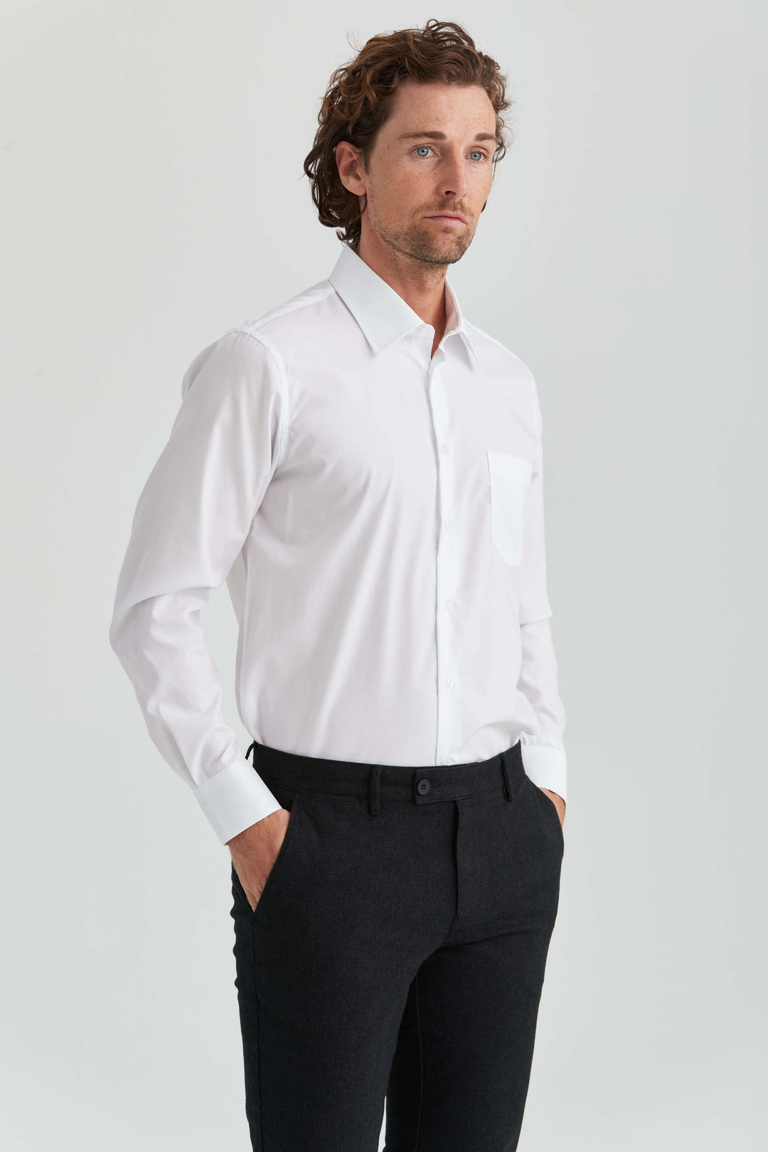 vit skjorta non-iron