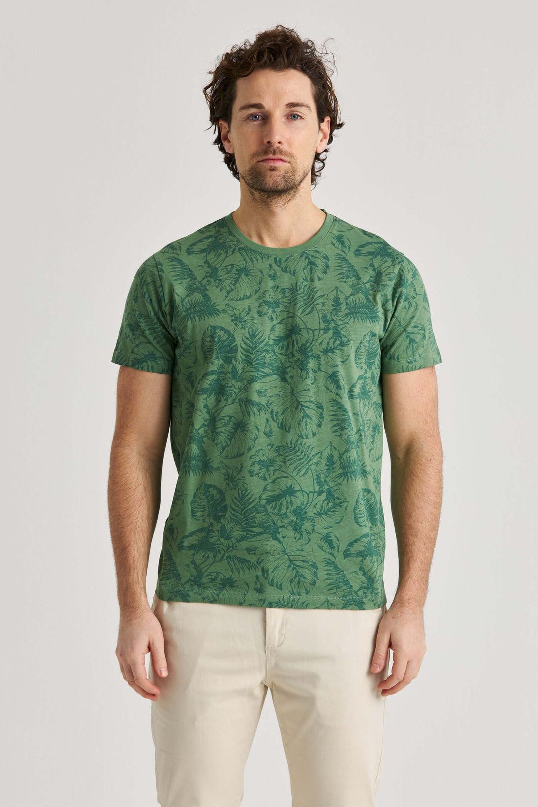 Grön T-shirt Palm Print