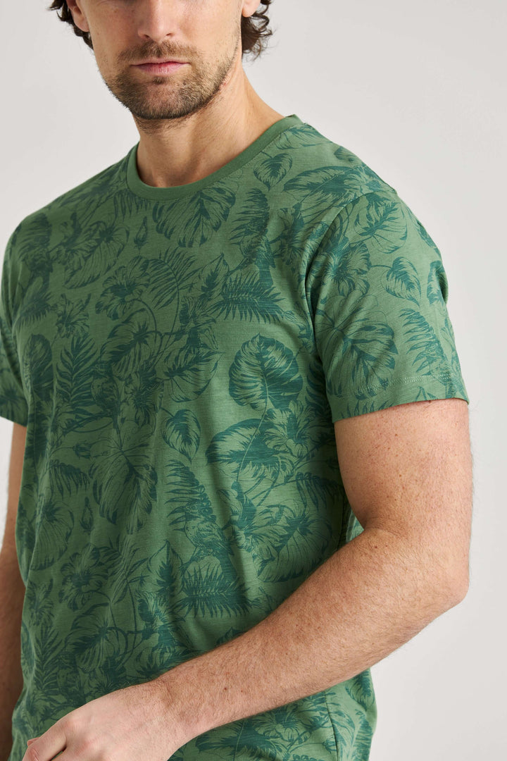 Grön T-shirt Palm Print
