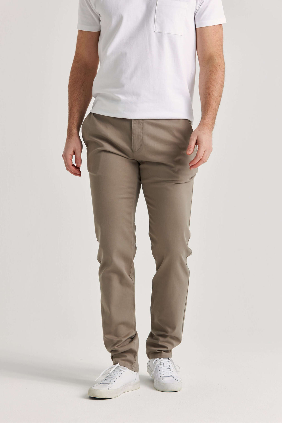 Beige Bomull-Tencel™ Chinos