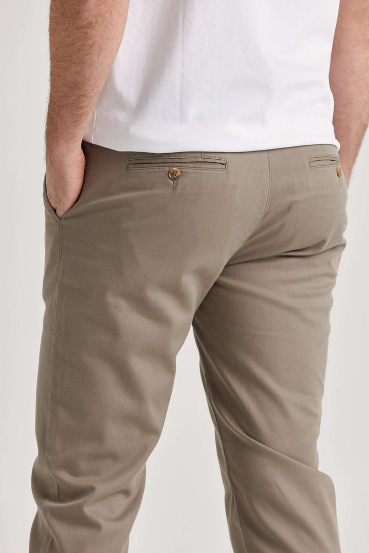 Beige Bomull-Tencel™ Chinos