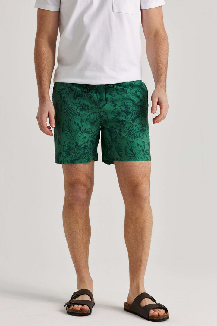Palmprint Badshorts Grön