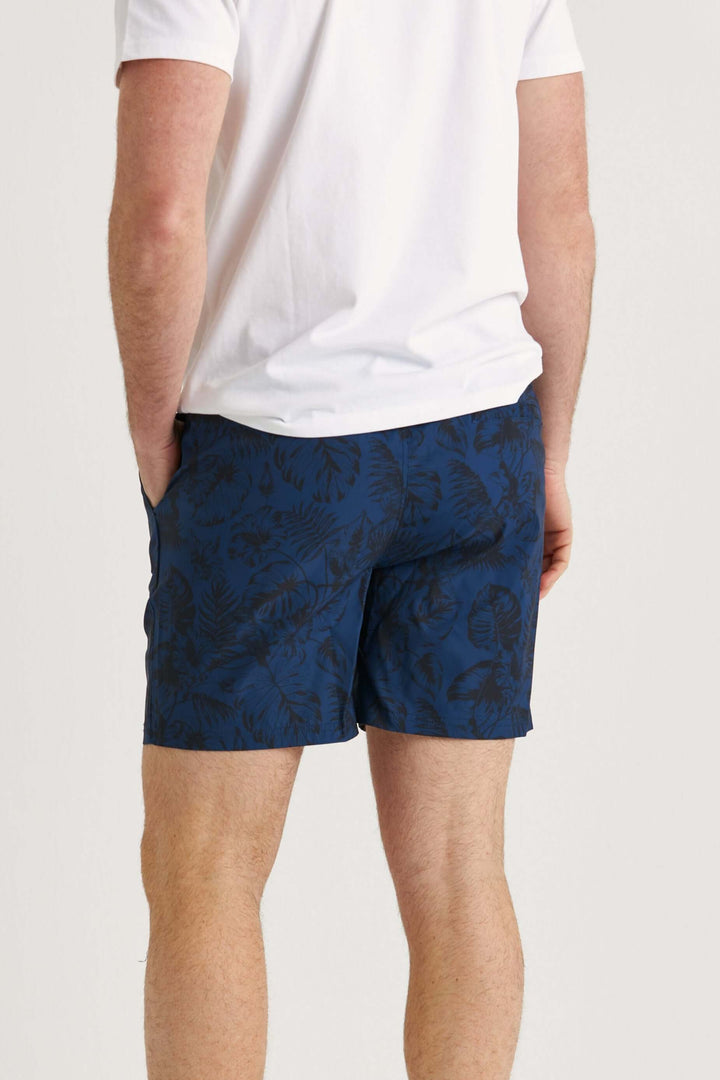 Palmprint Badshorts Marinblå