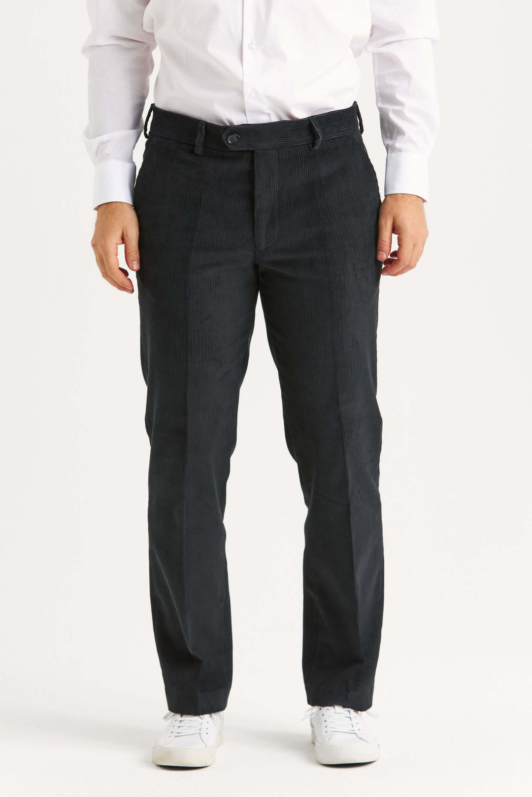 manchesterbyxa grå regular fit