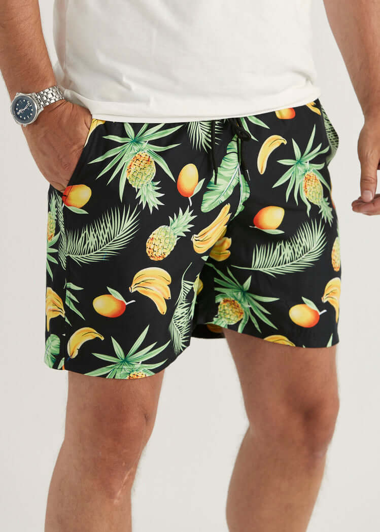 Svarta Badshorts Hawaii