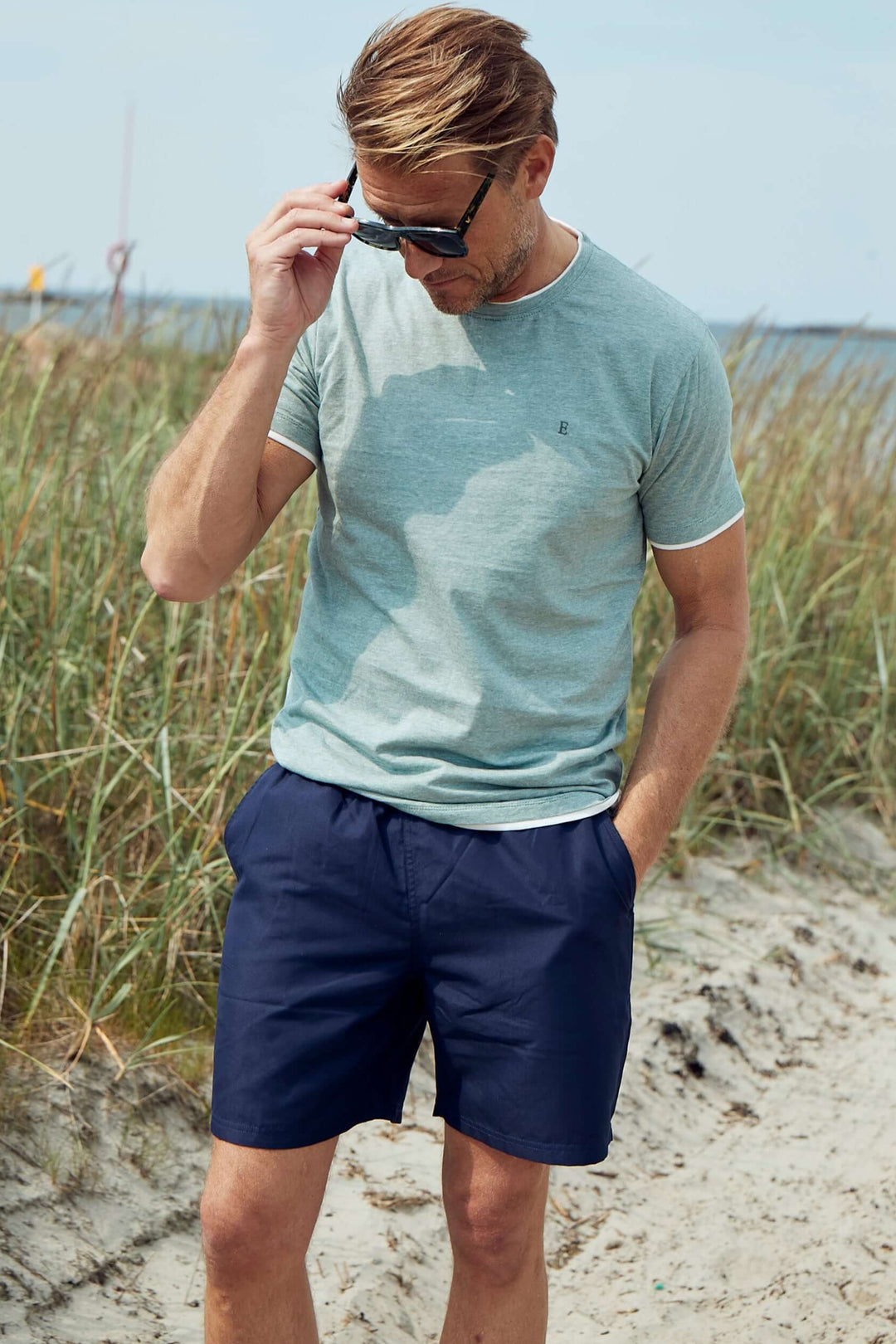 Marinblå badshorts - Erla of Sweden