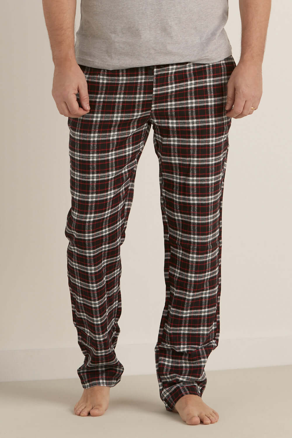 Pyjamasbyxa Flanell Röd