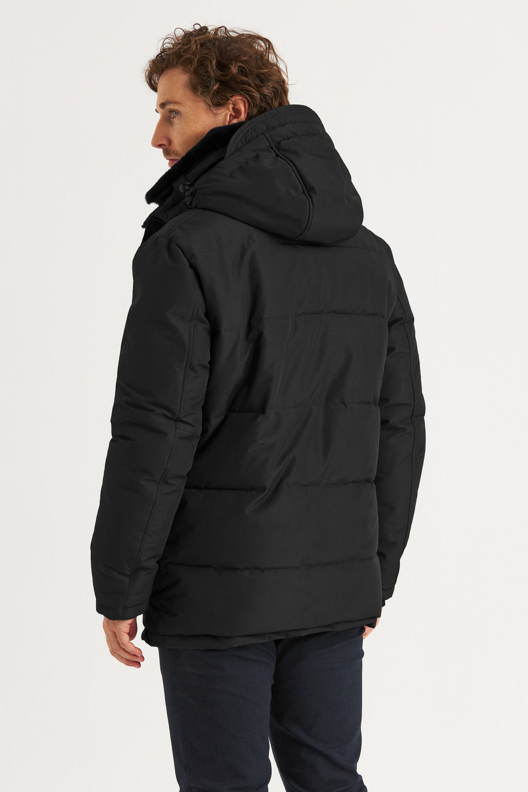 Svart City Parka