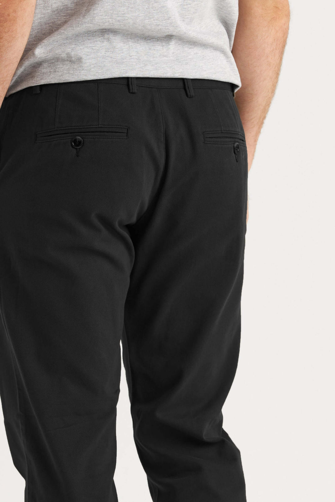 Svart Chinos med stretch