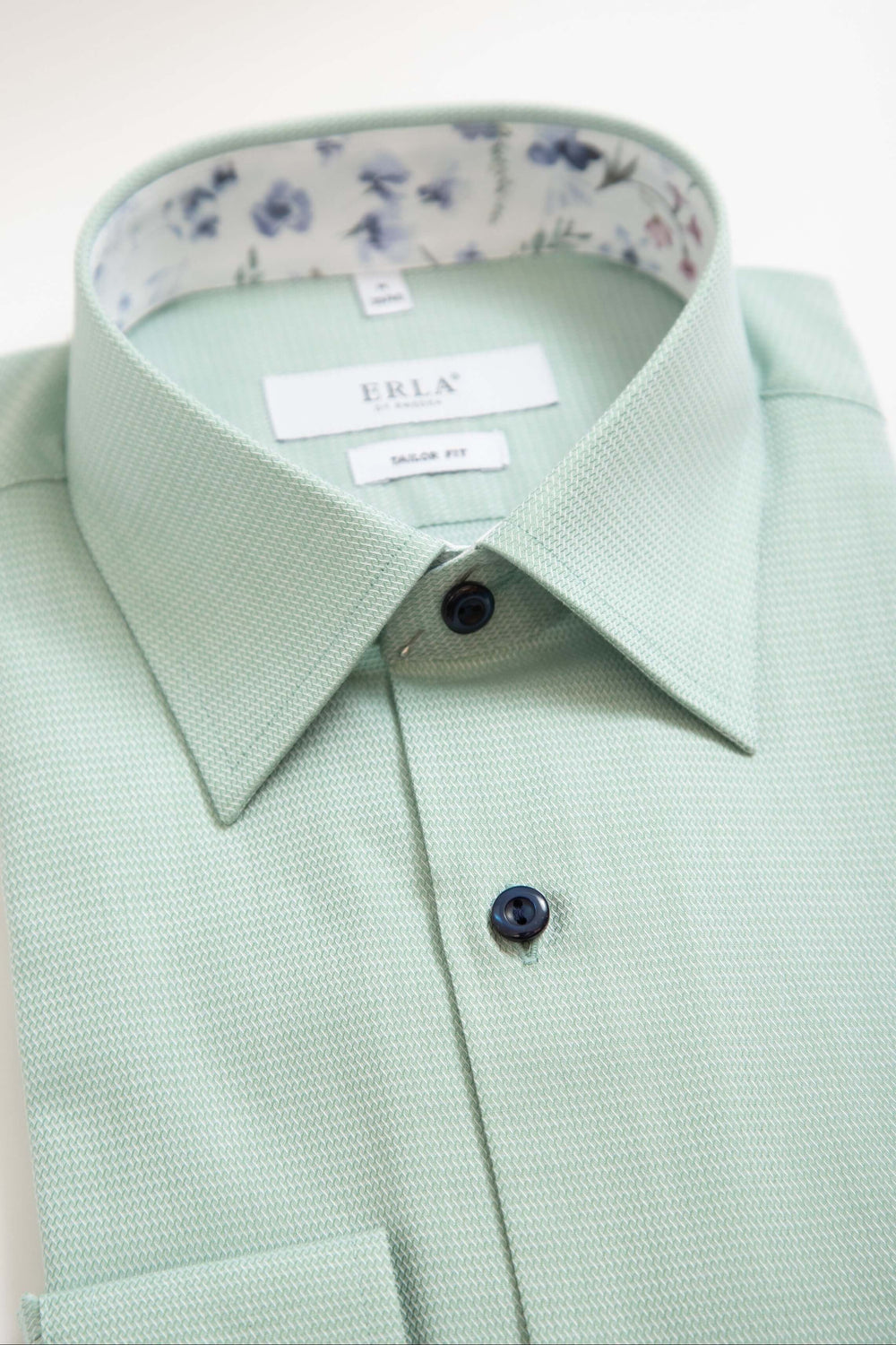 Grön Skjorta med Kontrast