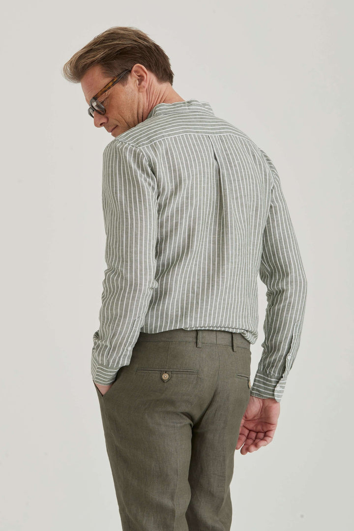 Grön skjorta Linne & TENCEL™ Herr