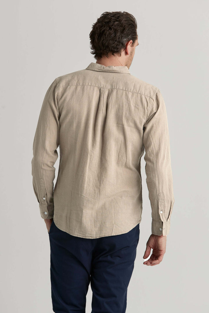 Linneskjorta Beige