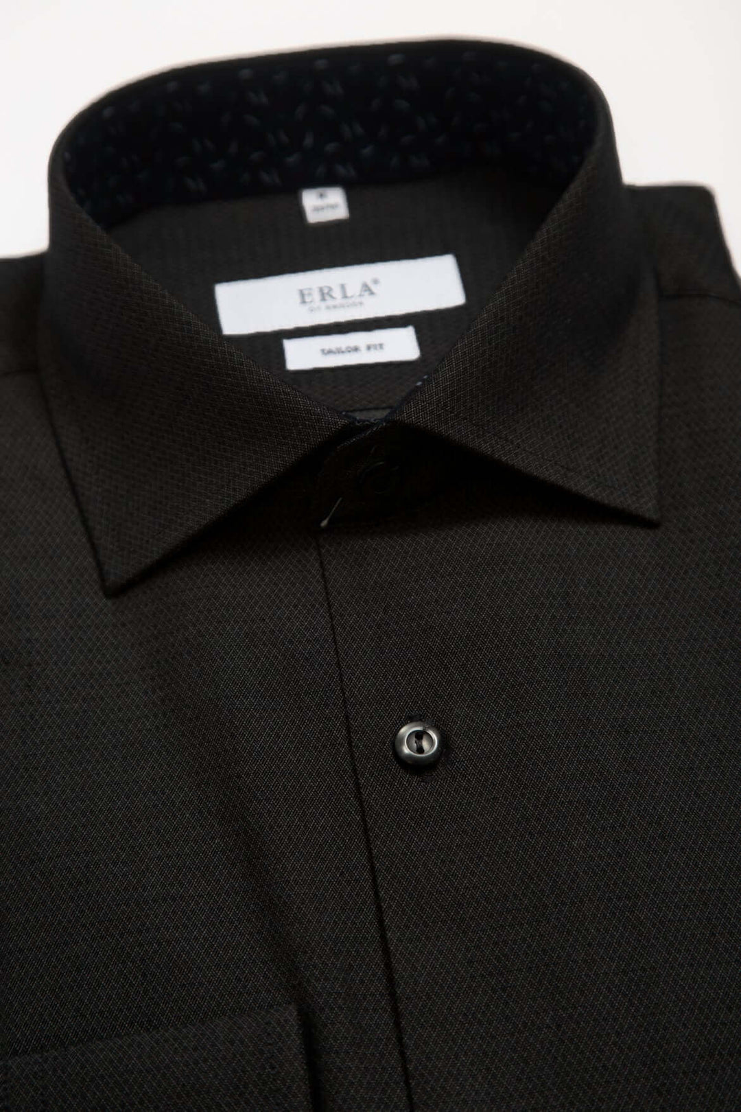 Svart Skjorta med Mikromönster