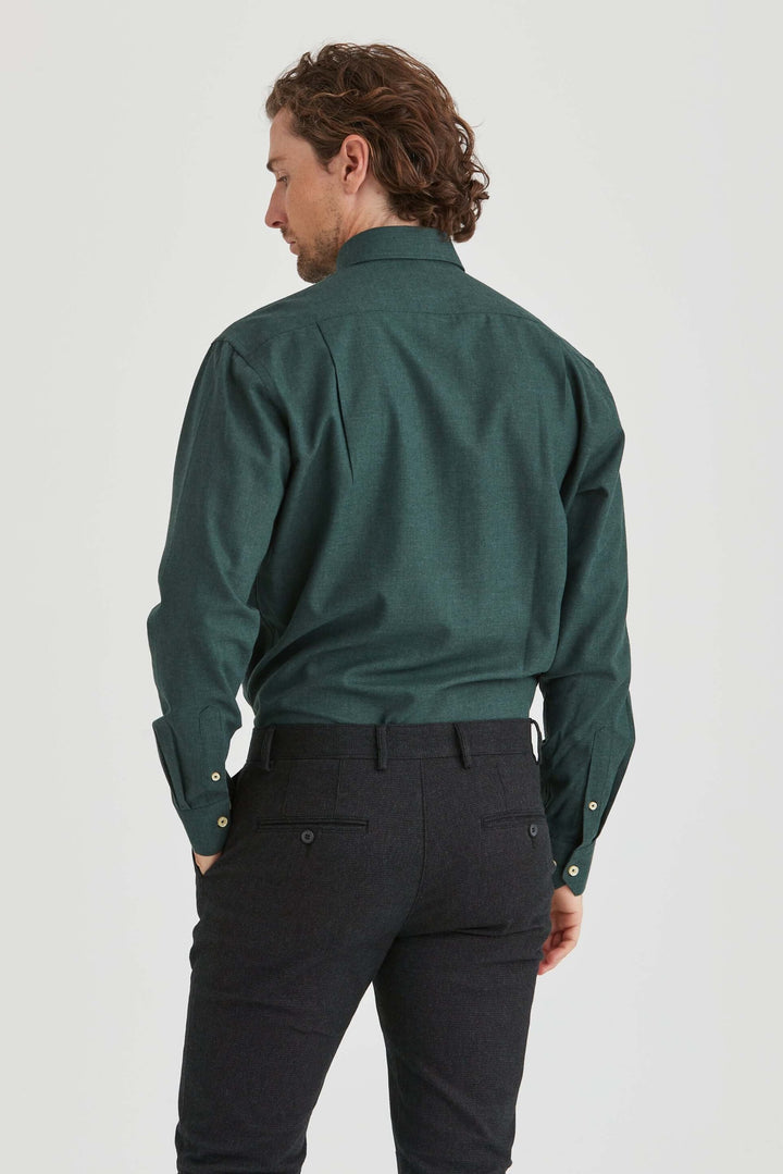 Grön Flanellskjorta Premium Button Down