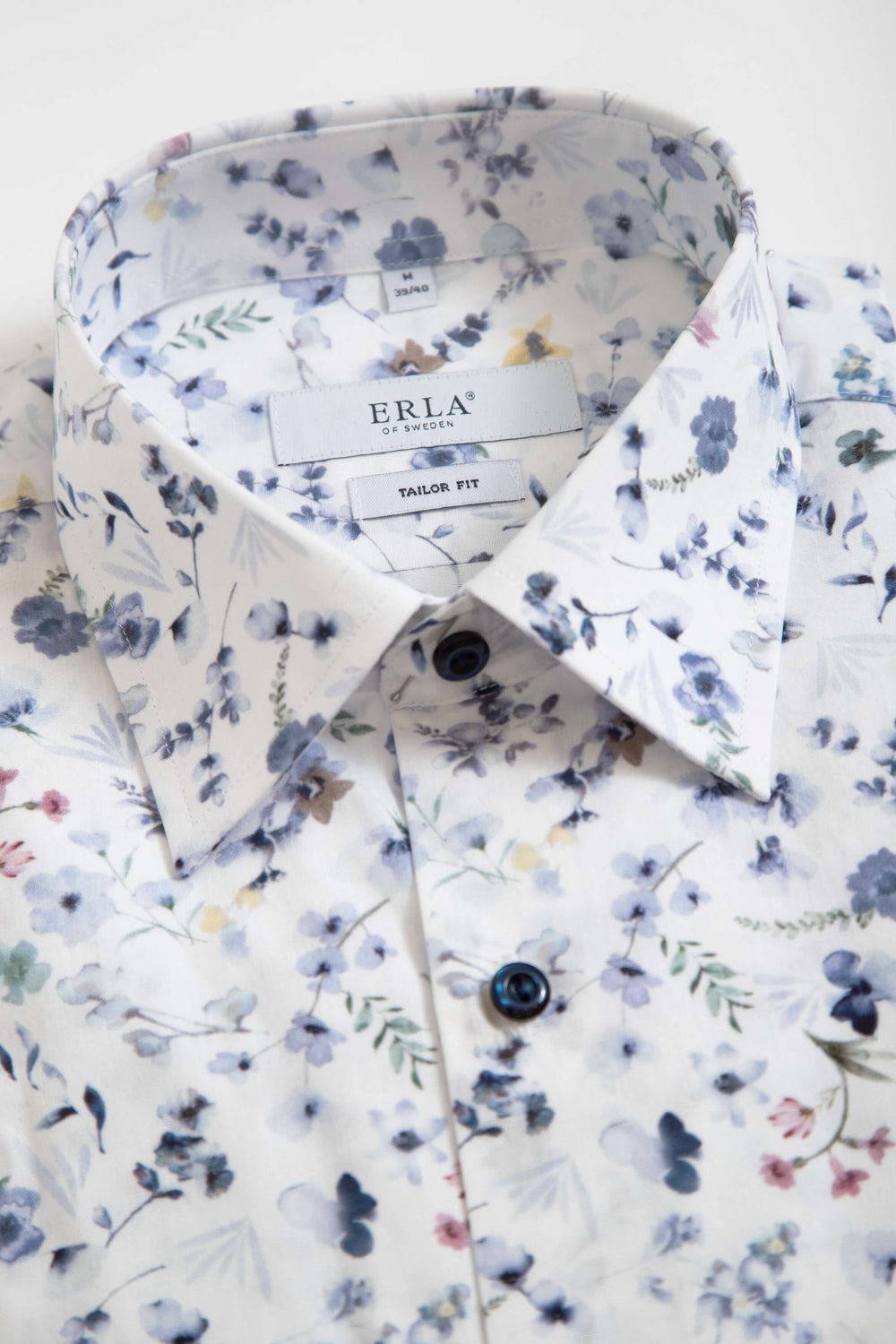 Blommig Skjorta Vit