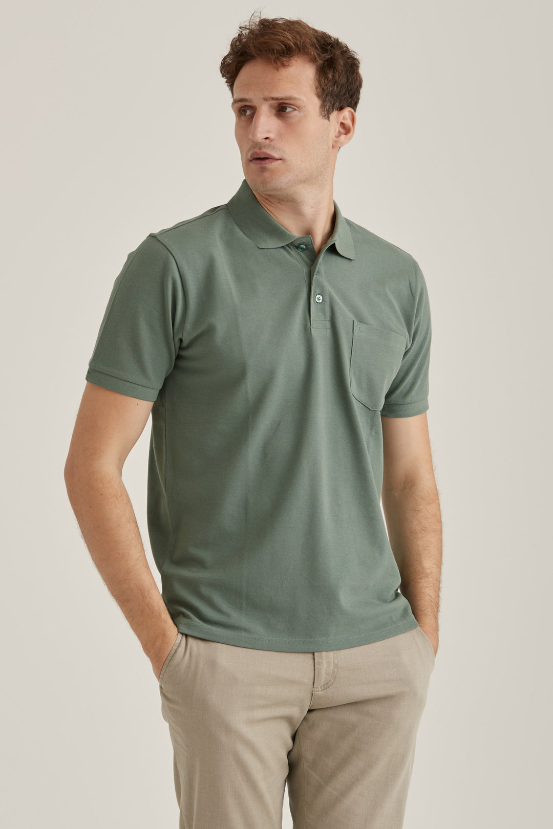 Original Polo Piké Olivgrön