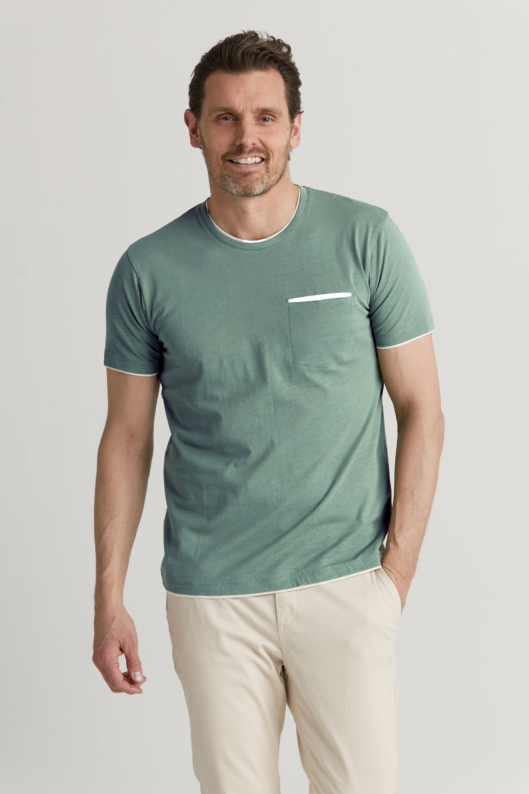 Pocket T-shirt Grön