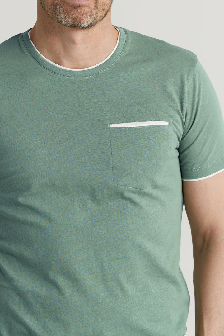 Pocket T-shirt Grön