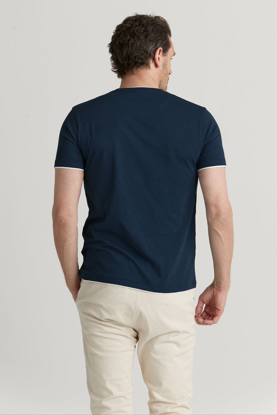 Pocket T-shirt Marinblå
