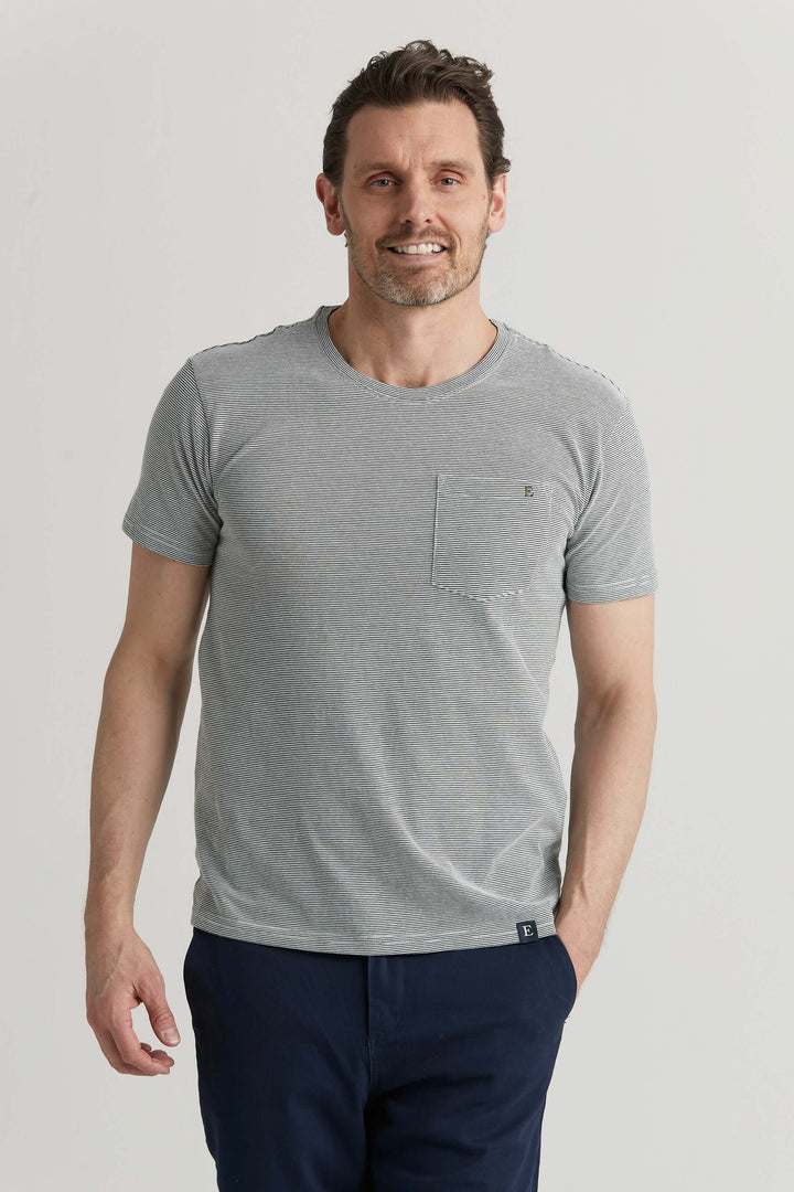 Randig T-Shirt Grön & Vit