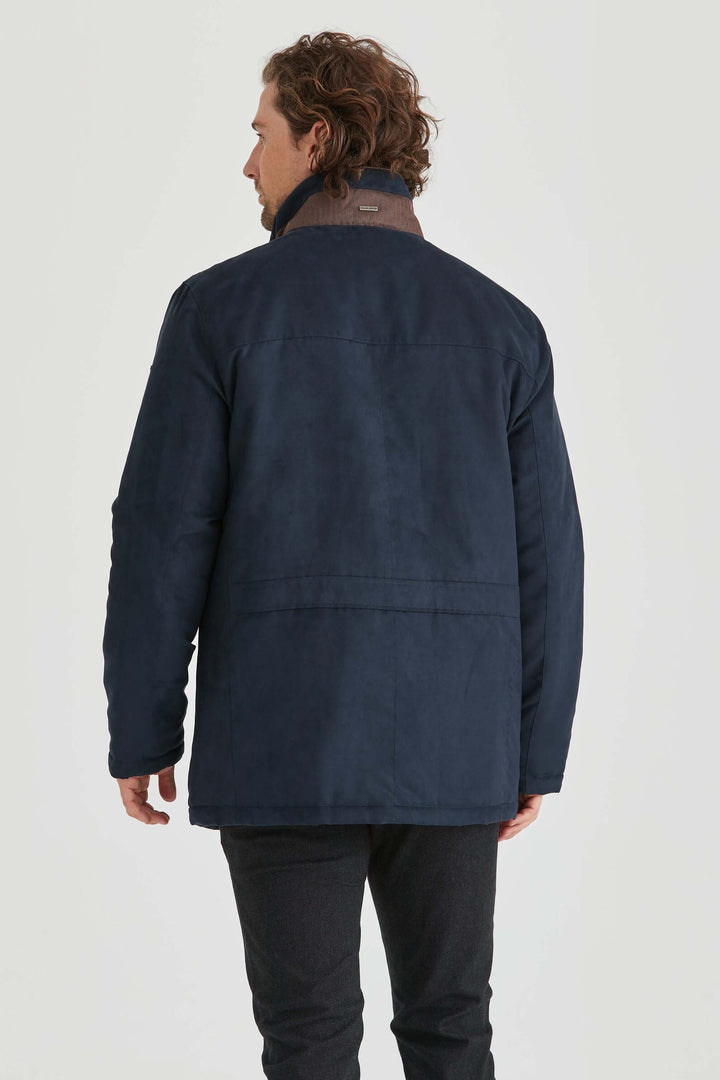 Alcantarajacka Marinblå