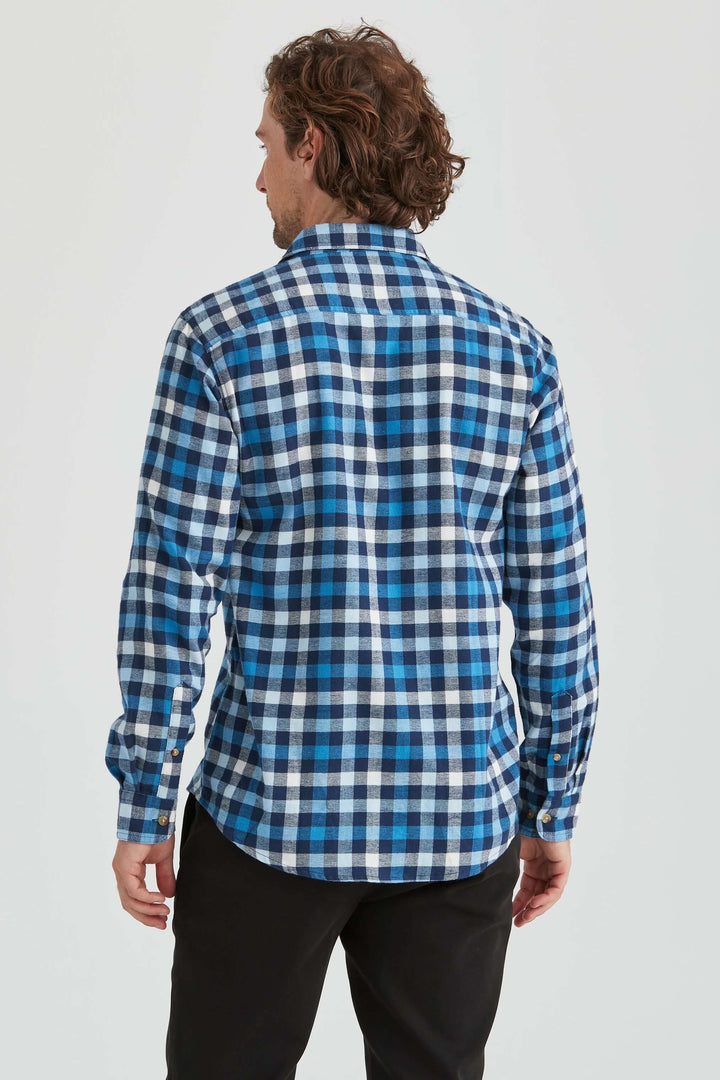 Flanellskjorta Blå