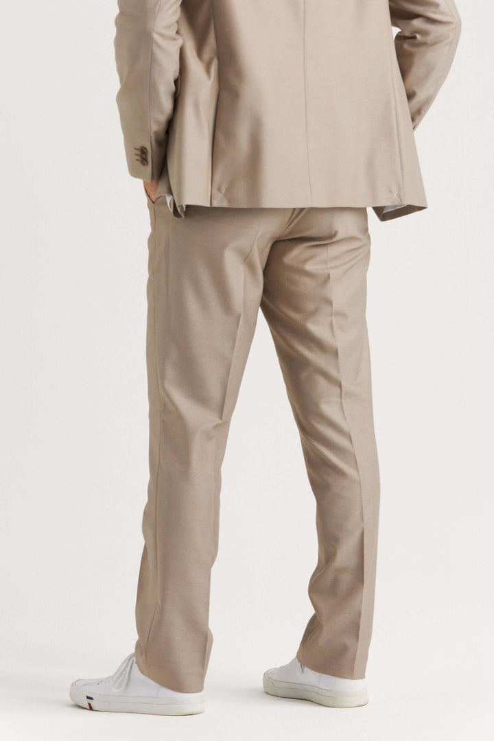 beige kostymbyxa