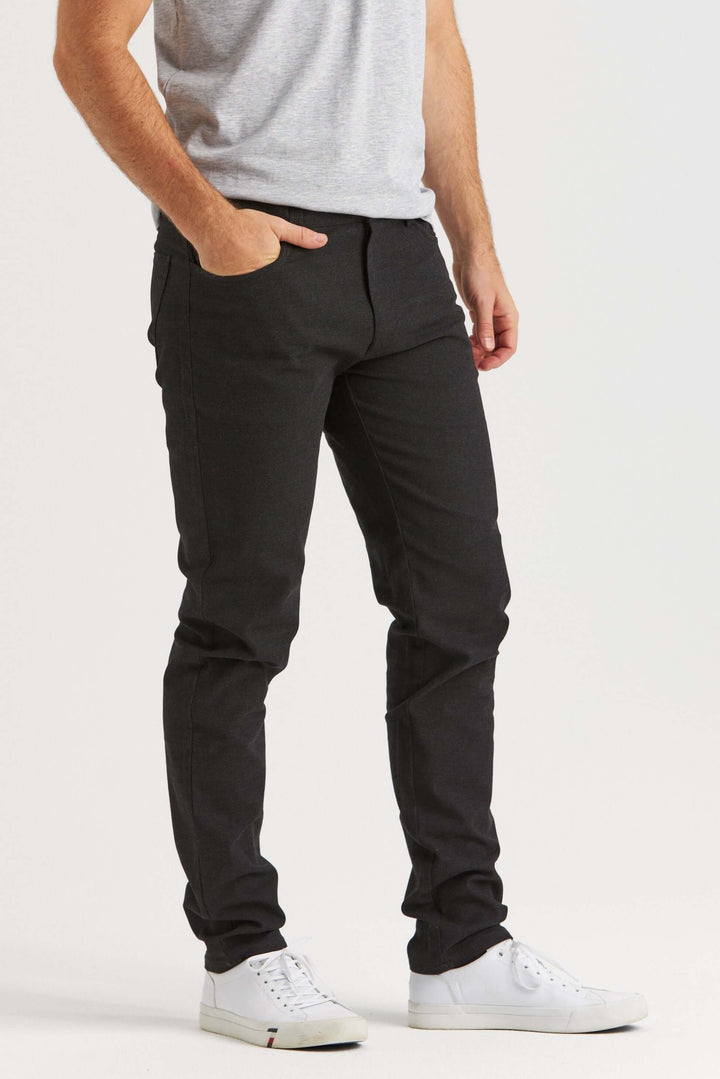 Svart Chinos med struktur