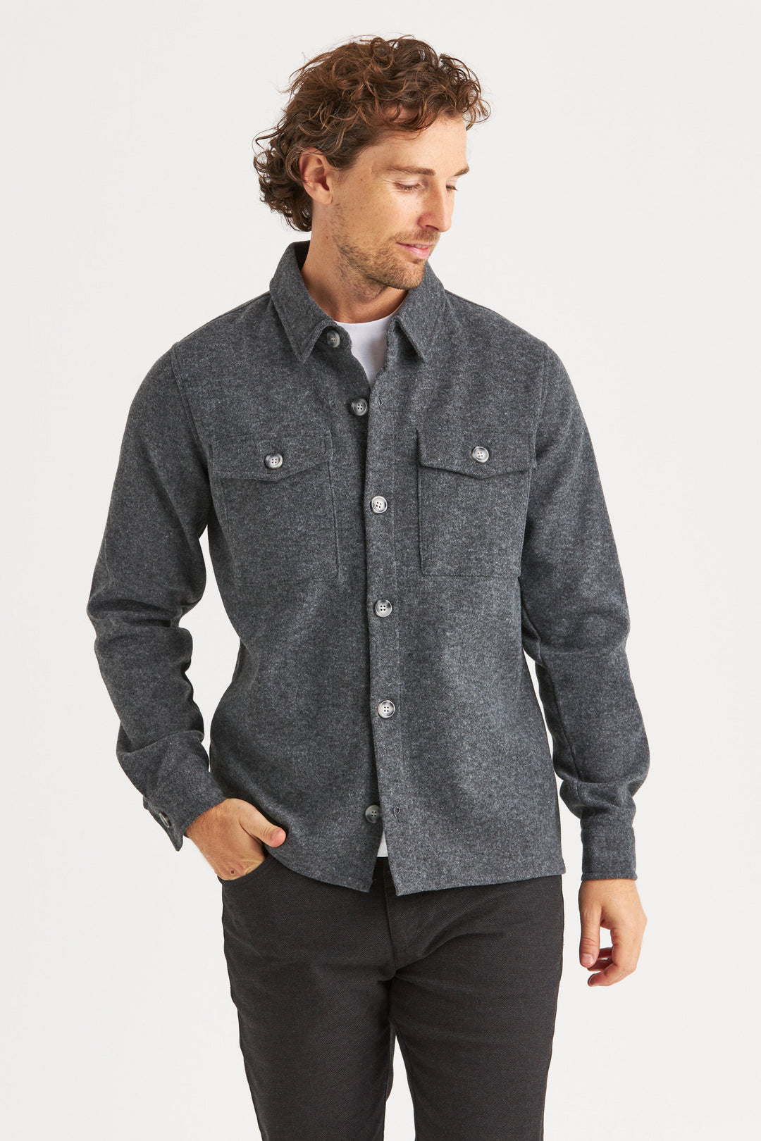 Grå Overshirt