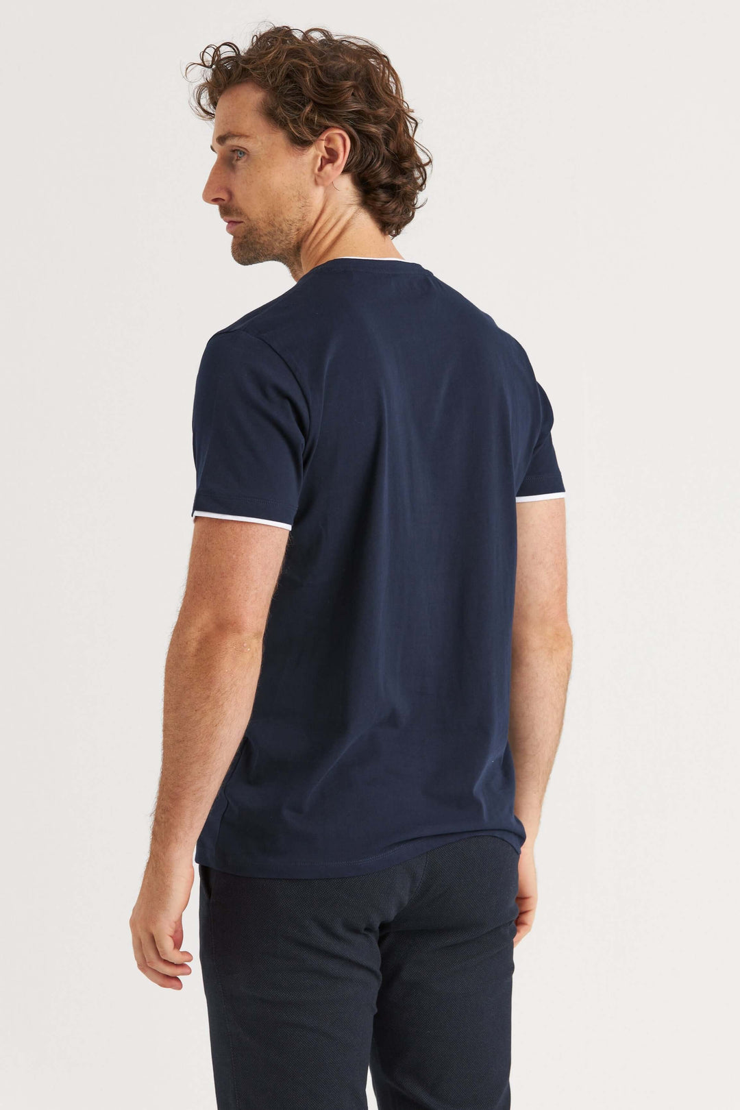 Pocket T-shirt Marinblå