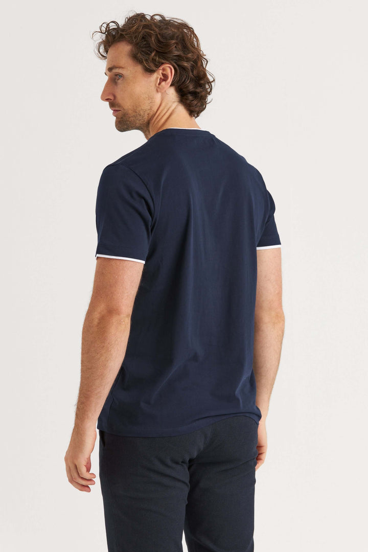 Pocket T-shirt Marinblå