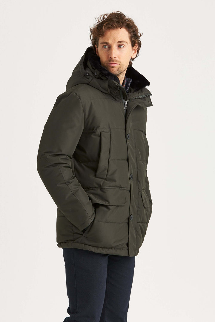Mörkgrön City Parka