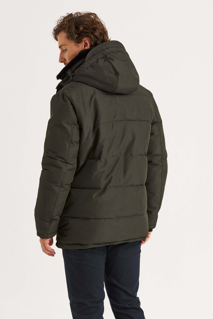Mörkgrön City Parka
