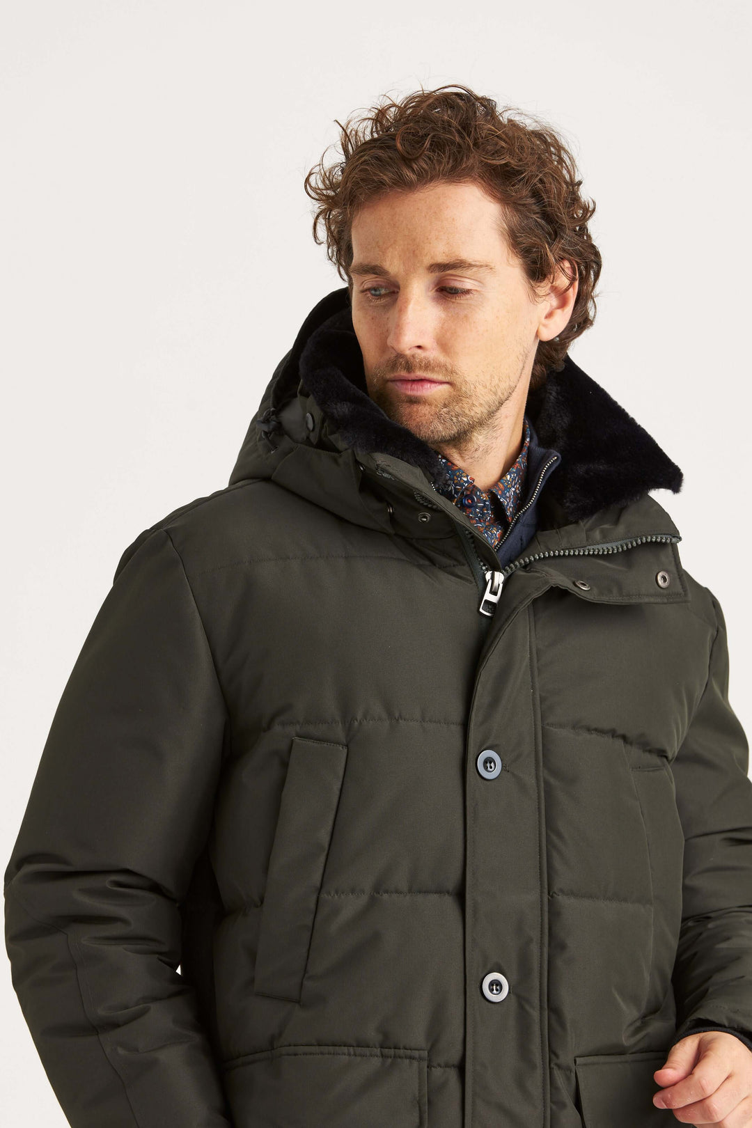 Mörkgrön City Parka