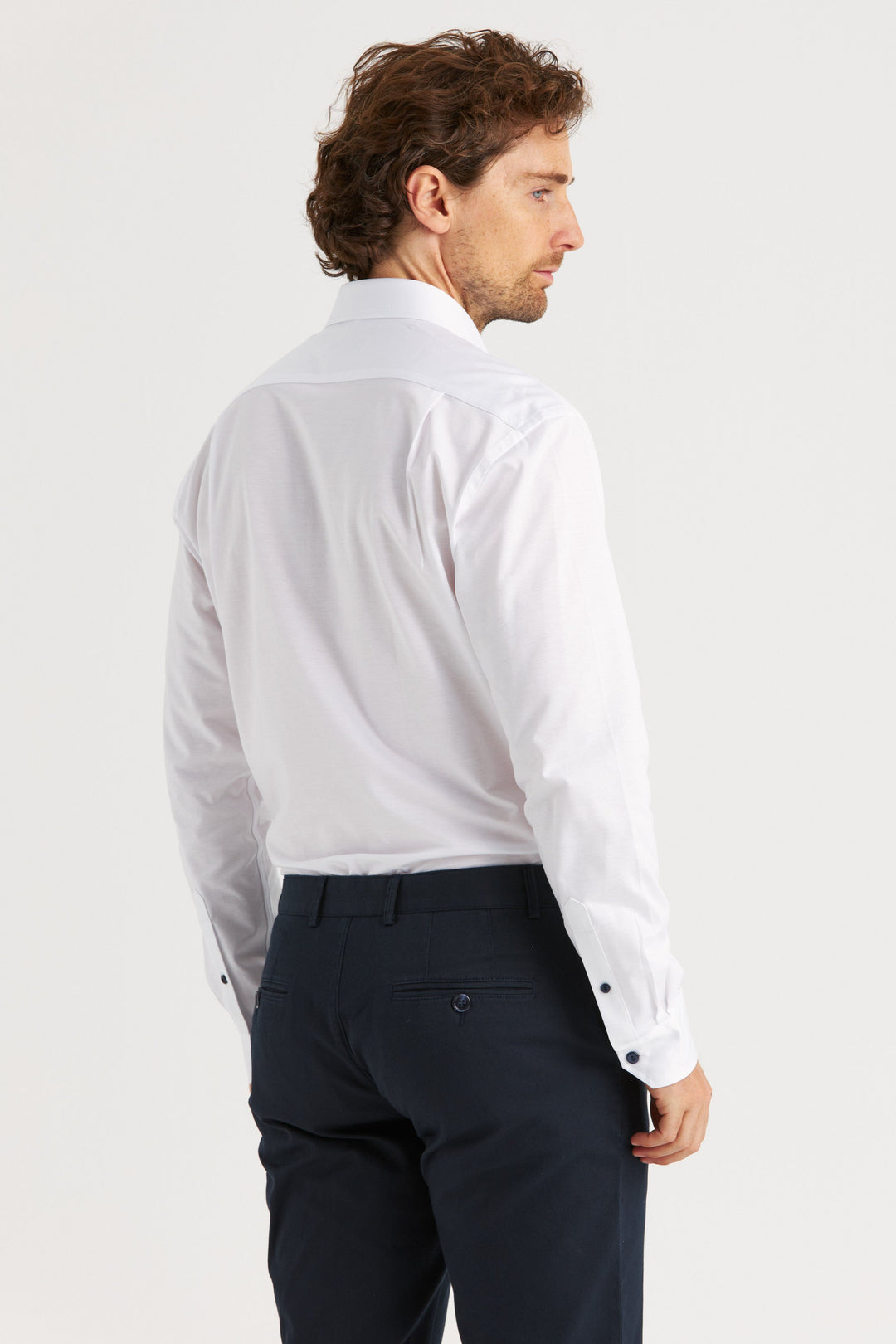 Vit skjorta med stretch
