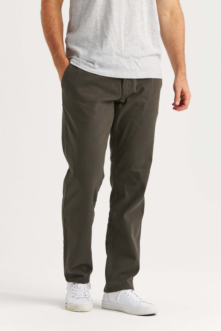 Grön Chinos med stretch
