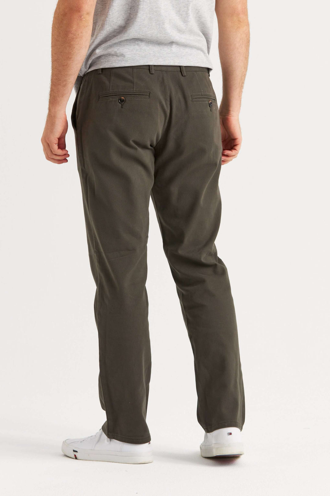 Grön Chinos med stretch