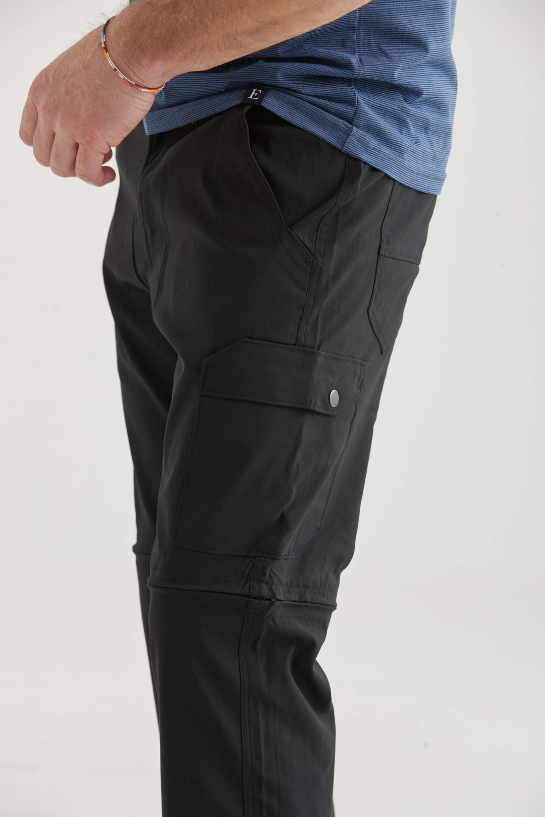 Fritidsbyxa Zip-off Stretch Svart