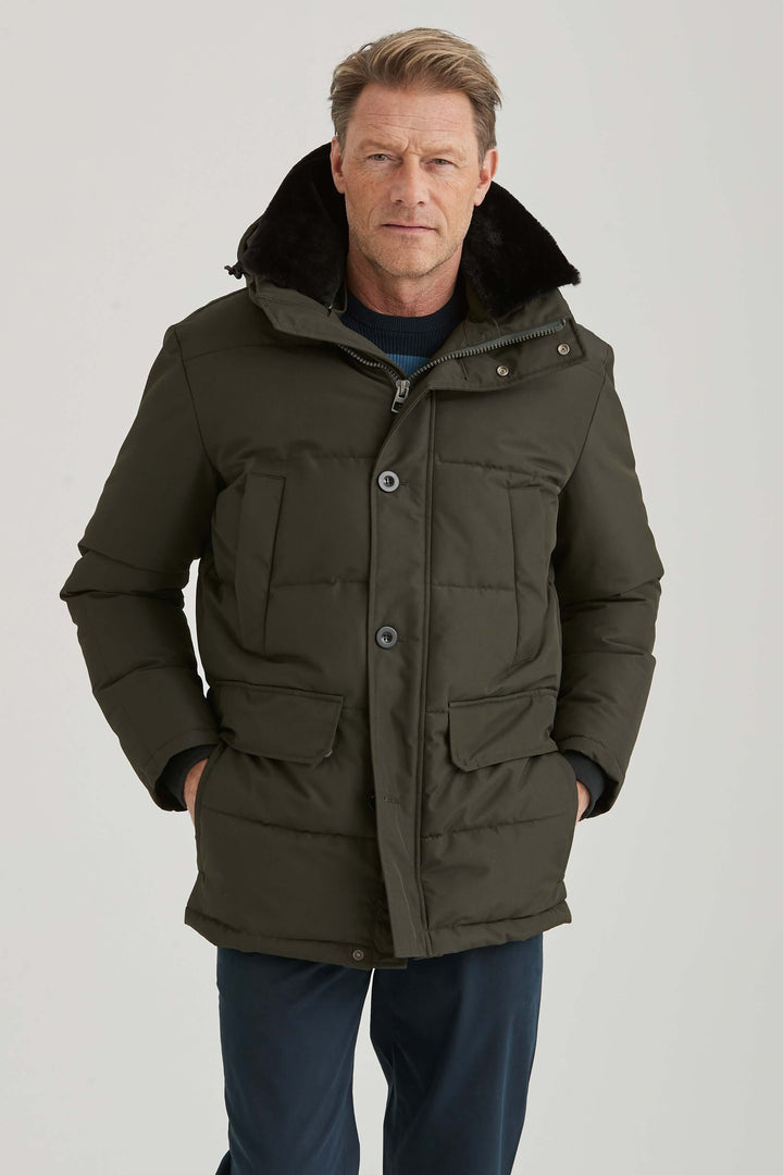 Mörkgrön City Parka