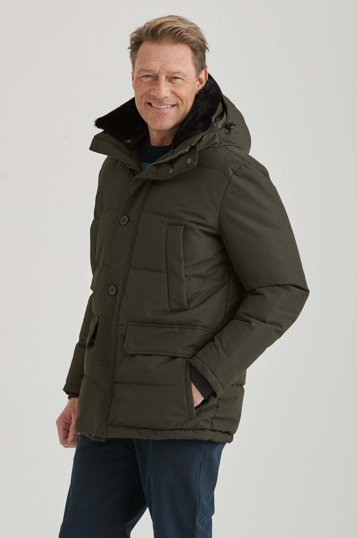Mörkgrön City Parka
