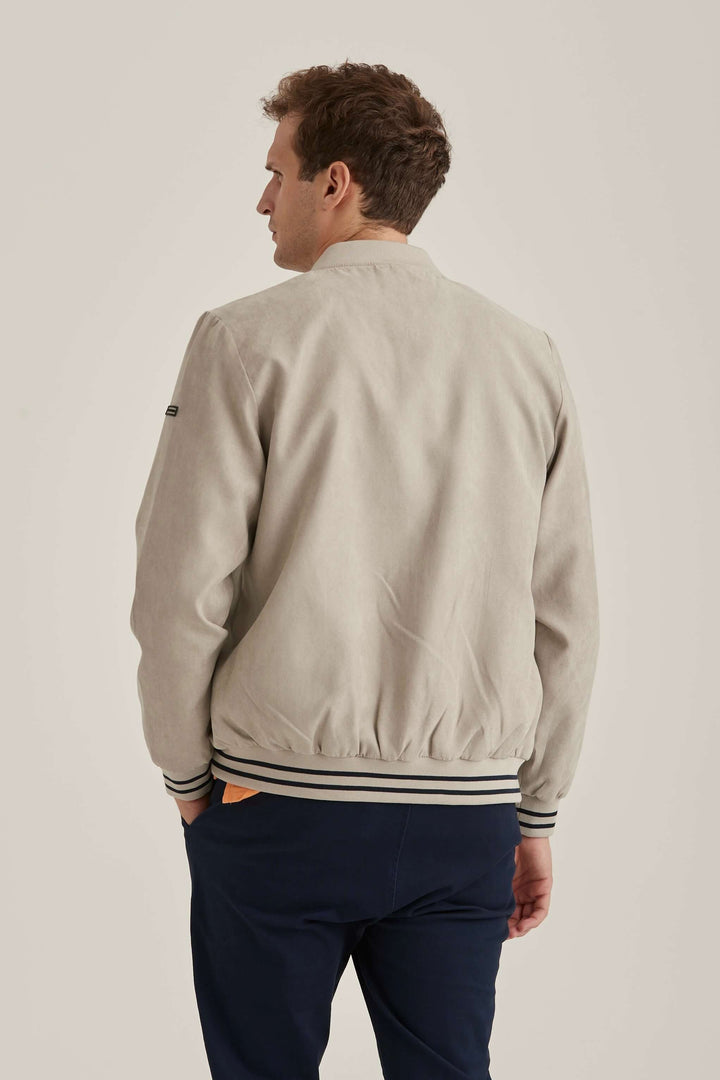 Alcantara Bomberjacka Sand