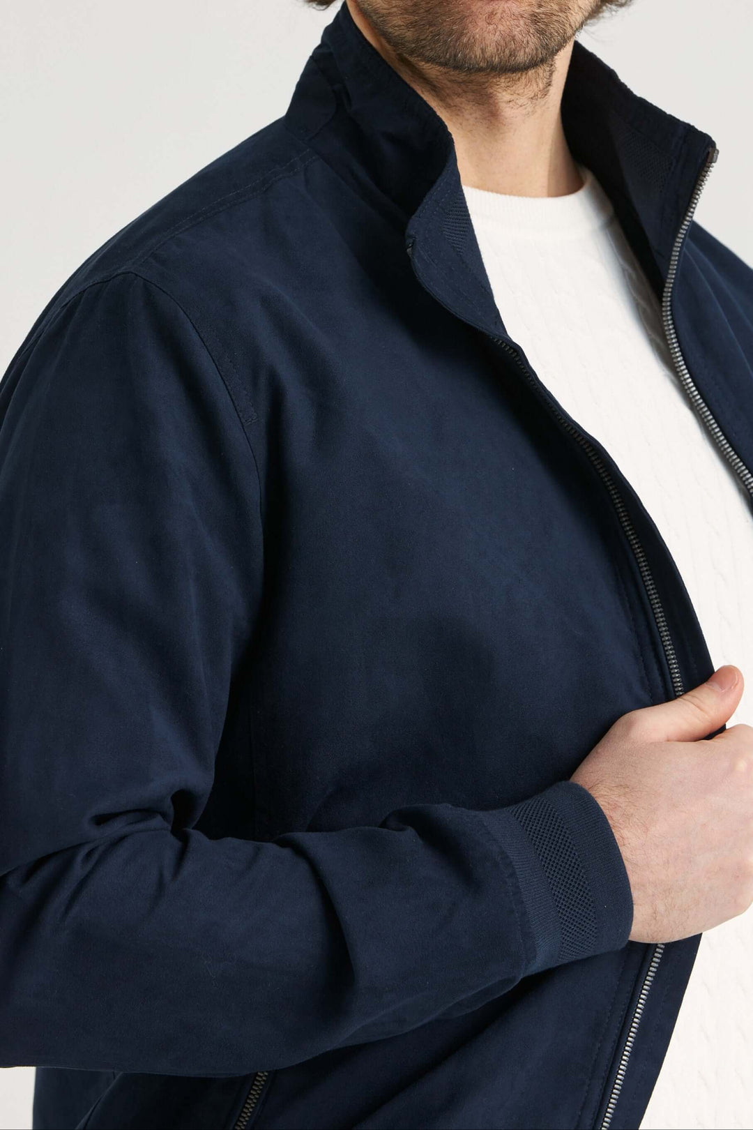 Alcantara Jacka Marinblå