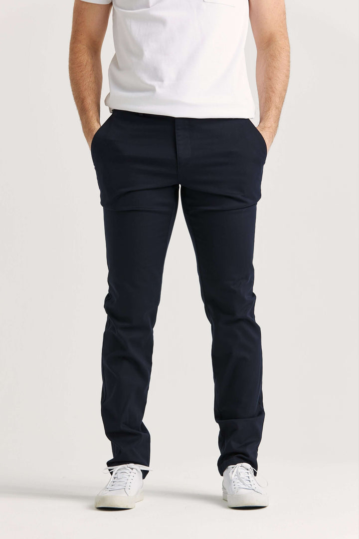 Marinblå Bomull-Tencel™ Chinos