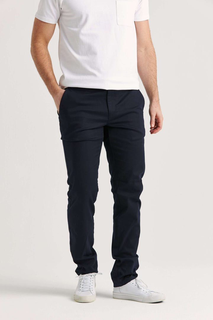 Marinblå Bomull-Tencel™ Chinos