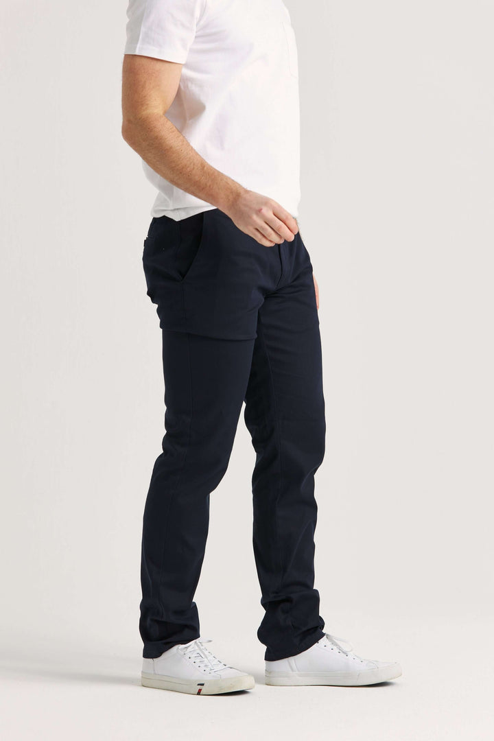 Marinblå Bomull-Tencel™ Chinos