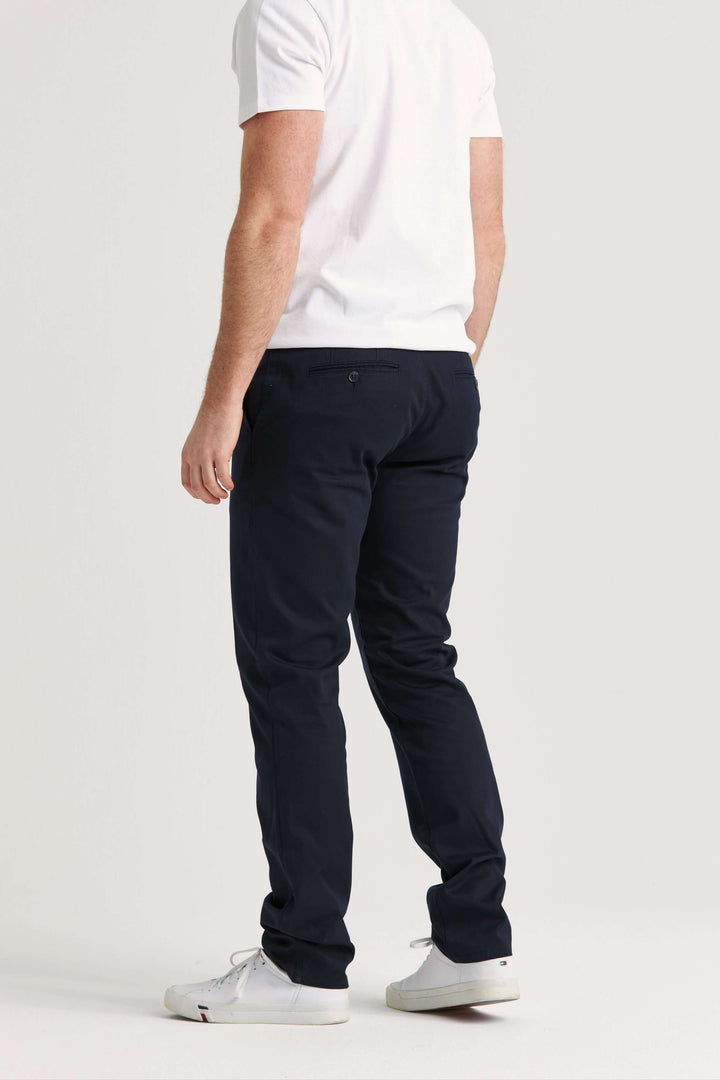 Marinblå Bomull-Tencel™ Chinos