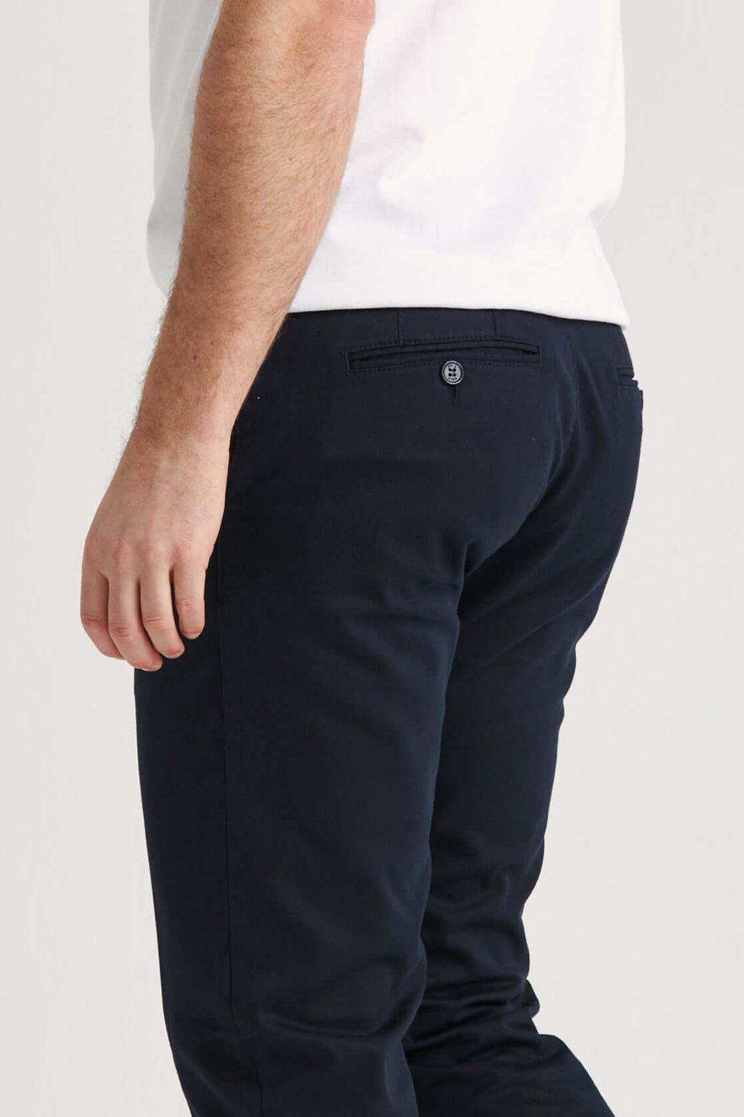 Marinblå Bomull-Tencel™ Chinos