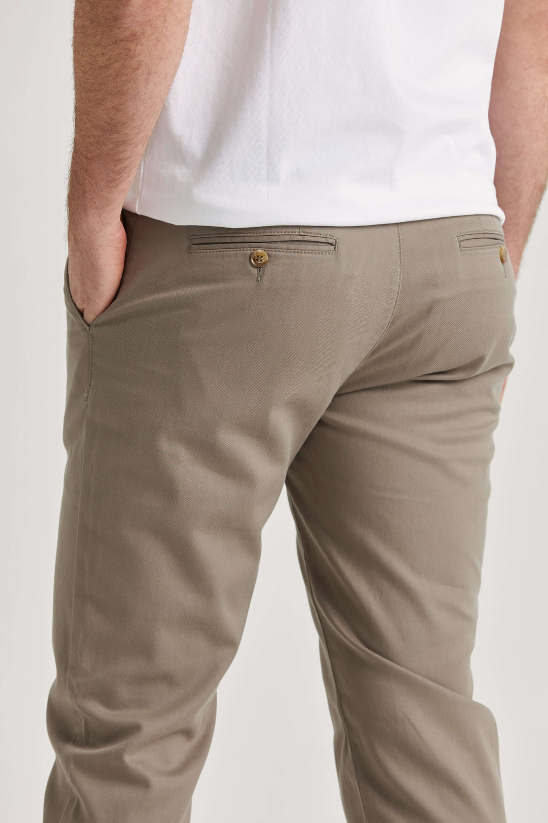 Beige Bomull-Tencel™ Chinos
