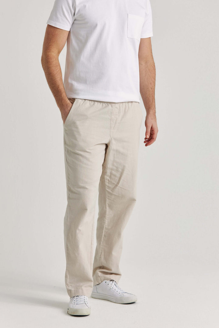 Linnebyxa Beige